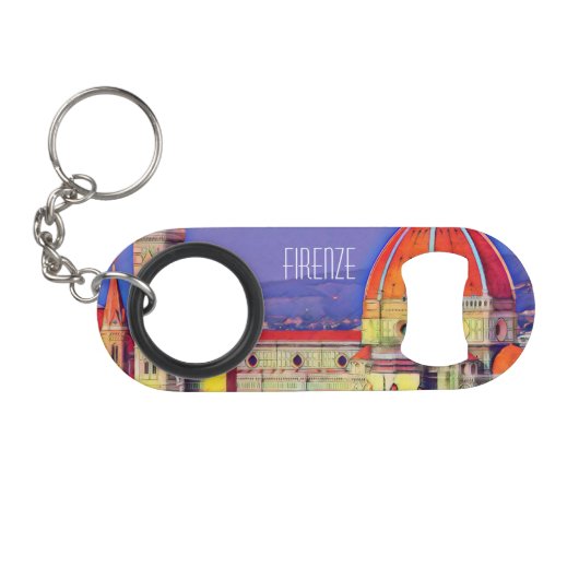 ヴィンテージトラベルフィレンツェItaly Church Duomo キーホルダー栓抜き (正面(横))