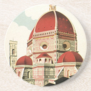 ヴィンテージトラベルフィレンツェItaly Church Duomo コースター