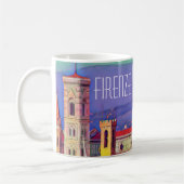 ヴィンテージトラベルフィレンツェItaly Church Duomo コーヒーマグカップ (左)