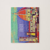 ヴィンテージトラベルフィレンツェItaly Church Duomo ジグソーパズル (縦)