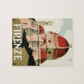 ヴィンテージトラベルフィレンツェItaly Church Duomo ジグソーパズル (横)