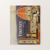 ヴィンテージトラベルフィレンツェItaly Church Duomo ジグソーパズル (縦)