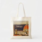 ヴィンテージトラベルフィレンツェItaly Church Duomo トートバッグ (正面)