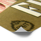 ヴィンテージトラベルフィレンツェItaly Church Duomo ポスター (角)