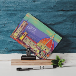 ヴィンテージトラベルフィレンツェItaly Church Duomo ポストカード