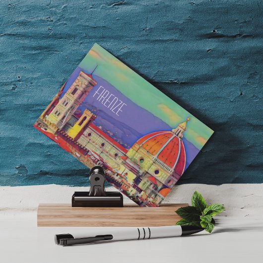 ヴィンテージトラベルフィレンツェItaly Church Duomo ポストカード