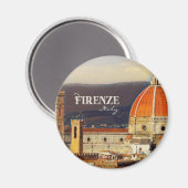 ヴィンテージトラベルフィレンツェItaly Church Duomo マグネット (正面/裏面)
