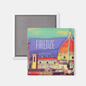 ヴィンテージトラベルフィレンツェItaly Church Duomo マグネット (正面/裏面)