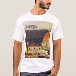 ヴィンテージトラベルフィレンツェItaly Church Duomo Tシャツ