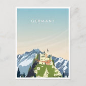 ヴィンテージトラベルフランクフルトスカイラインドイツヴィンテージ ポストカード (正面)