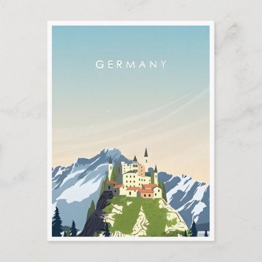 ヴィンテージトラベルフランクフルトスカイラインドイツヴィンテージ ポストカード (正面)