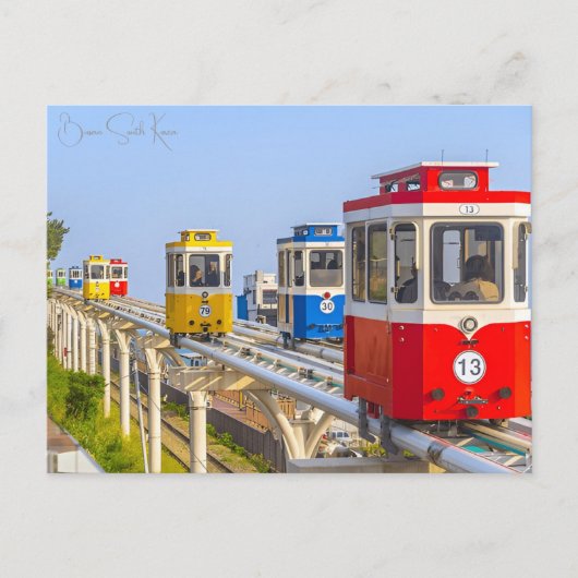 ヴィンテージトラベルブサンサウスコリアバケーションレトロ ポストカード (正面)