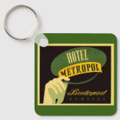 ヴィンテージトラベルブダペストハンガリーベルホップハット キーホルダー (正面)