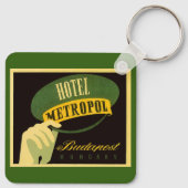 ヴィンテージトラベルブダペストハンガリーベルホップハット キーホルダー (裏面)