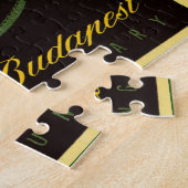 ヴィンテージトラベルブダペストハンガリーベルホップハット ジグソーパズル (側面)