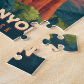 ヴィンテージトラベルブライスキャニオン国立公園ユタ ジグソーパズル (側面)