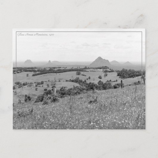 ヴィンテージトラベルブラック&ホワイト写真 ポストカード (正面)