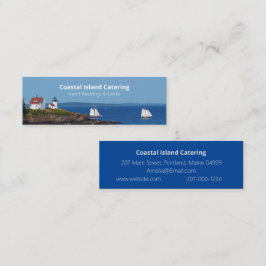 ヴィンテージトラベルブルー海灯台メインセイル スキニー名刺