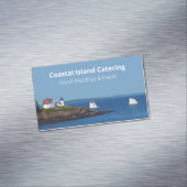 ヴィンテージトラベルブルー海灯台メインセイル マグネット名刺 (インサイチュ)