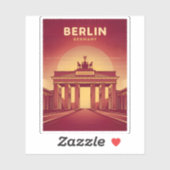 ヴィンテージトラベルベルリンブランデンバーグゲートドイツ シール (シート)