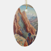 ヴィンテージトラベルペルー セラミックオーナメント (右)