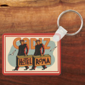 ヴィンテージトラベルホップスホテルローマ，カディス，スペイン キーホルダー (正面)