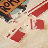 ヴィンテージトラベルホップスホテルローマ,カディス,スペイン ジグソーパズル (側面)