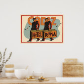 ヴィンテージトラベルホップスホテルローマ,カディス,スペイン ポスター (キッチン)