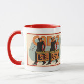 ヴィンテージトラベルホップスホテルローマ，カディス，スペイン マグカップ (左)