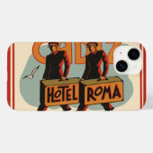ヴィンテージトラベルホップスホテルローマ,カディス,スペイン Case-Mate iPhoneケース (裏面 (横))