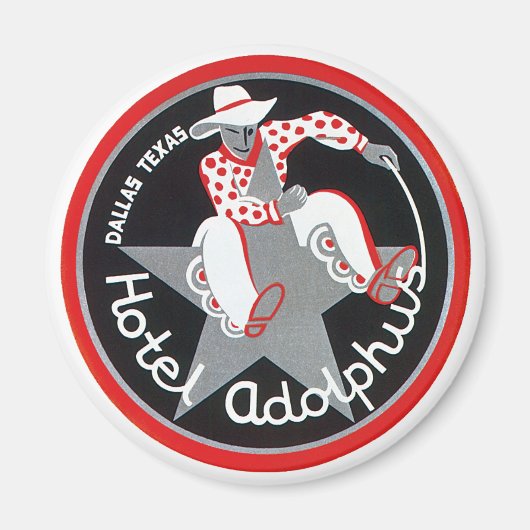 ヴィンテージトラベルホテルアドルファスinダラス，テキサス州 マグネット (正面)