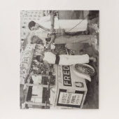 ヴィンテージトラベルホリデーフォトカンヌフランス1930s ジグソーパズル (縦)