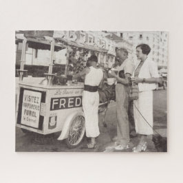 ヴィンテージトラベルホリデーフォトカンヌフランス1930s ジグソーパズル
