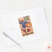 ヴィンテージトラベルホンコン中国ホテルラベルアート スクエアシール (封筒)