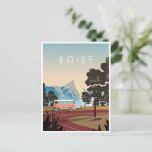 ヴィンテージトラベルボイズアイダホエタスユニレトロ ポストカード (スタンド正面)