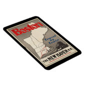 ヴィンテージトラベルボストンニューヘブン鉄道列車 マグネット (右側)