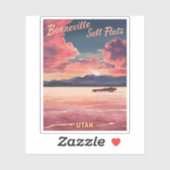 ヴィンテージトラベルボンネヴィルソルトフラッツユタレトロ シール (シート)