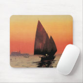 ヴィンテージトラベルボーツアットエクセルシオールパレスヴェニス マウスパッド (マウス)