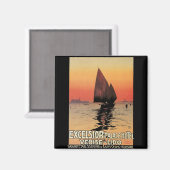 ヴィンテージトラベルボーツアットエクセルシオールパレスヴェニス マグネット (正面/裏面)