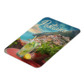 ヴィンテージトラベルポジターノイタリアレトロ風光明媚 マグネット (左側)