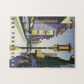 ヴィンテージトラベルポスターサンフランシスコ ジグソーパズル (横)