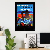 ヴィンテージトラベルポスターチリプリント ポスター (ホームオフィス)