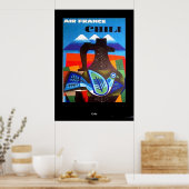 ヴィンテージトラベルポスターチリプリント ポスター (キッチン)