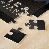 ヴィンテージトラベルポスターモンタナアメリカUSA ジグソーパズル (側面)