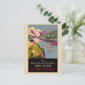 ヴィンテージトラベルポスターヤンツズ中国ポストカード ポストカード (スタンド正面)