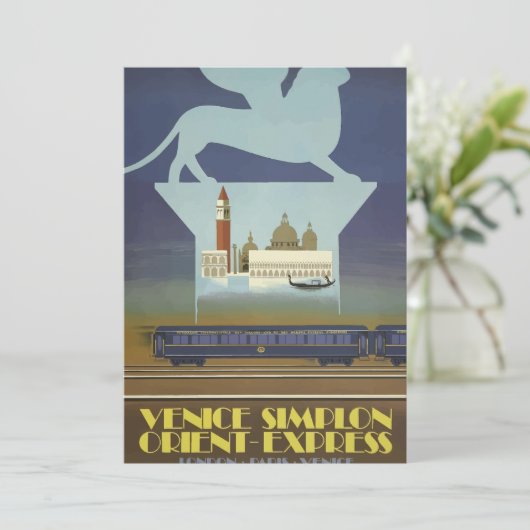 ヴィンテージトラベルポスターヴェニスオリエ表現ント シーズンカード (スタンド正面)