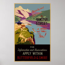 ヴィンテージトラベルポスター中国