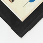 ヴィンテージトラベルポスター香港通り フリースブランケット (角)