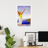 ヴィンテージトラベルポスターsanta margherita ligure ポスター (ホームオフィス)