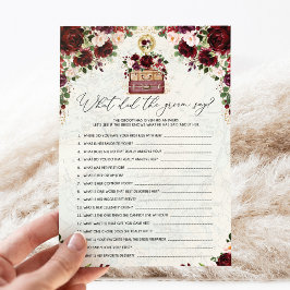 ヴィンテージトラベルマップグルームブライダルシャワーゲームカード 招待状